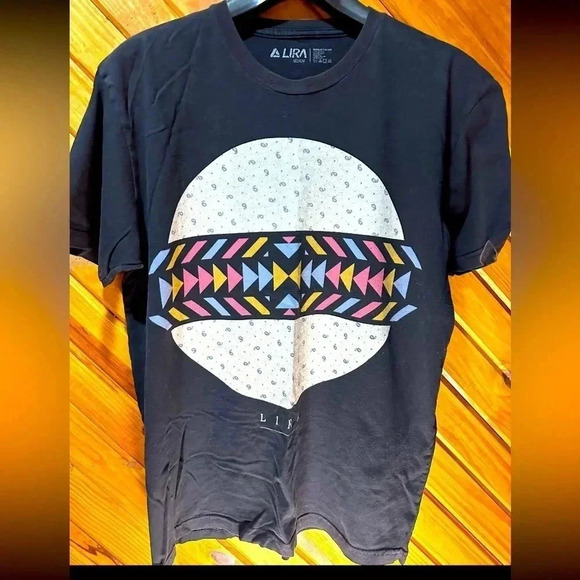 LIRA Manufacturing Co. Short Sleeve Graphic Men T-Shirt Medium Made in USA - Picture 1 of 3